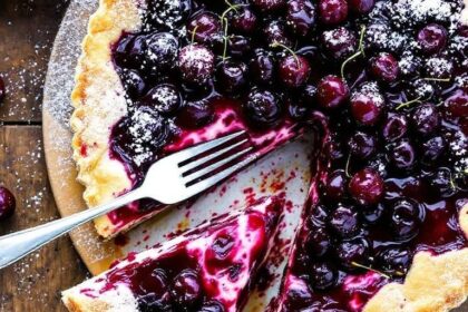 a simple and tasty vegan cherry tart