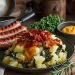colcannon potatoes with savory greens