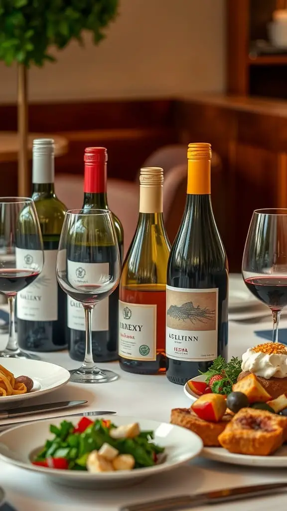 Valentines Day Dinner Ideas 9 Table setting with wine and dishes for a romantic dinner