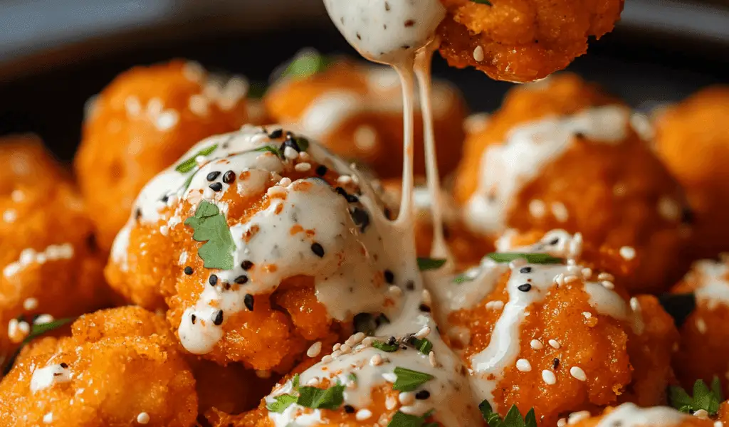 Vegan Buffalo Cauliflower Bites: Crispy, Spicy & Addictively Delicious 1 A hyper realistic close up of crispy buffalo caulif 53958880 c542 4164 bd0c e0f7a53bf978 0