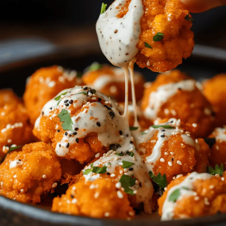 Vegan Buffalo Cauliflower Bites: Crispy, Spicy & Addictively Delicious