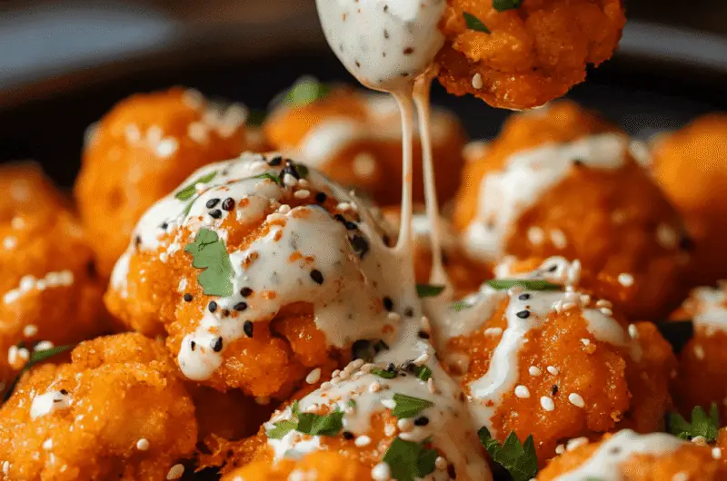 A hyper realistic close up of crispy buffalo caulif 53958880 c542 4164 bd0c e0f7a53bf978 0