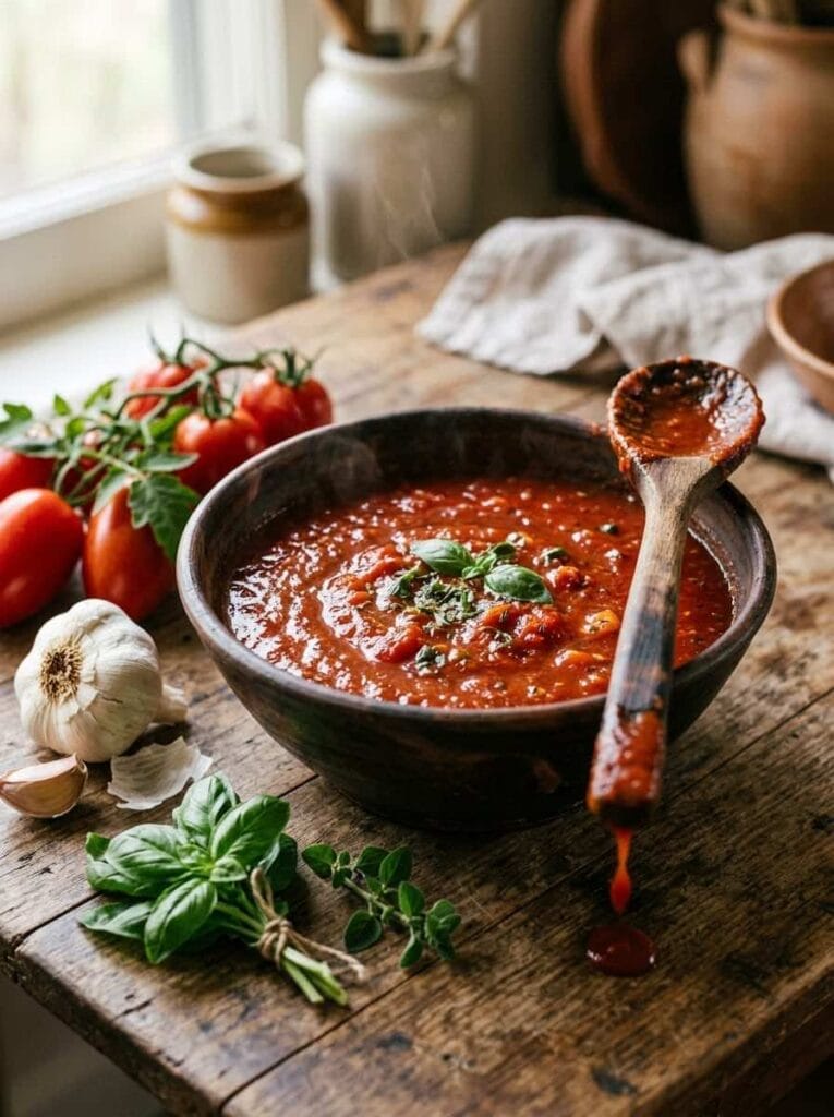 Bowl of marinara sauce 202607222043