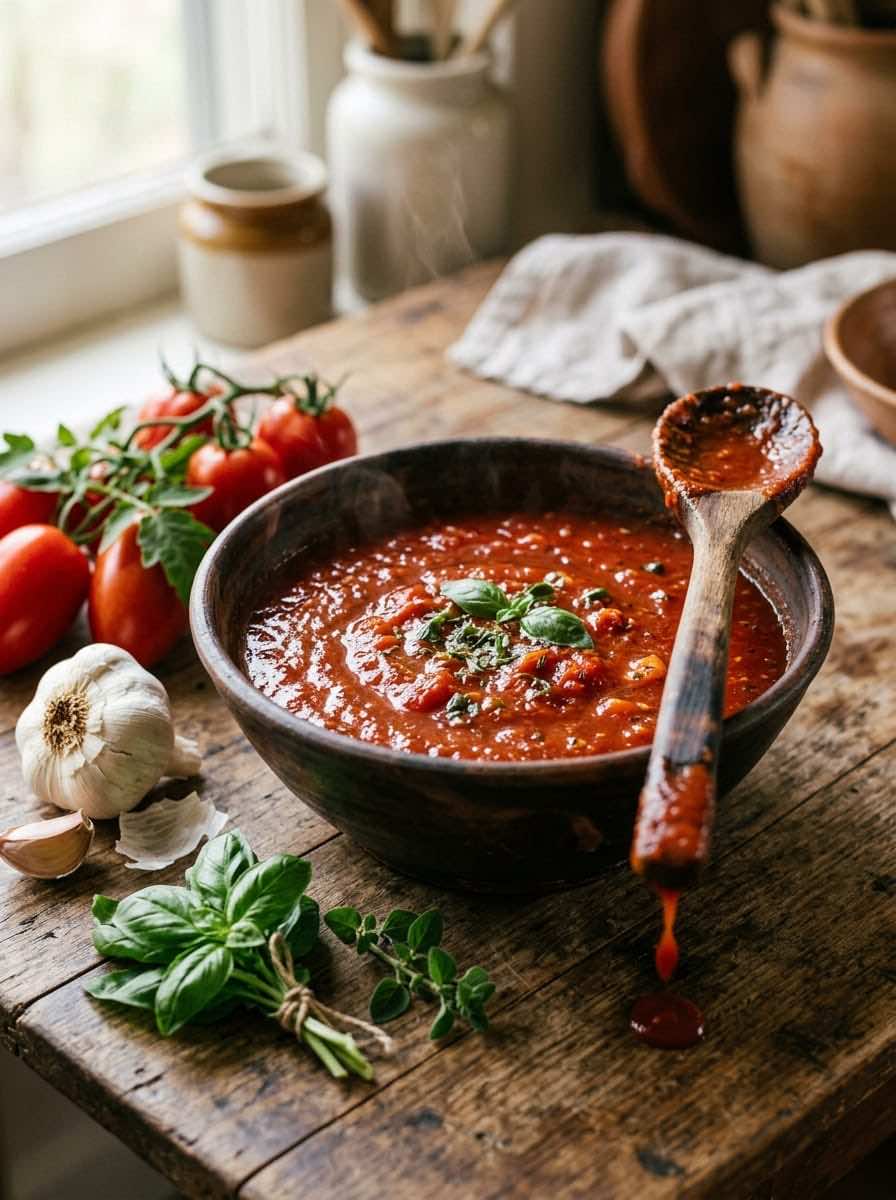 Bowl of marinara sauce 202607222043
