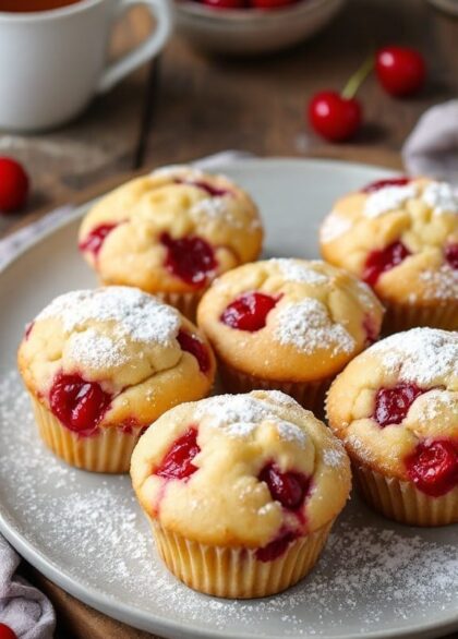 The20Perfect20Cherry20Almond20Muffins