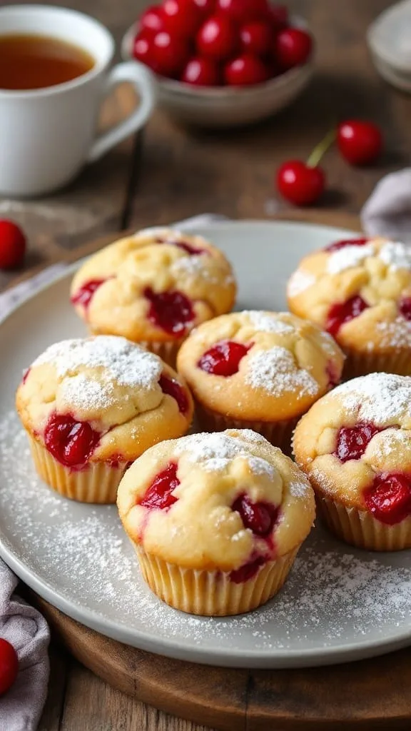 Delicious Cherry Almond Muffins Recipe