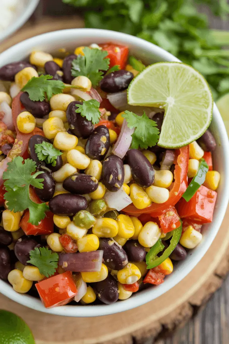 A bowl of zesty cowboy caviar