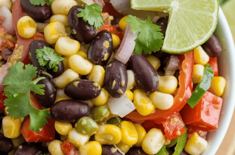 A bowl of zesty cowboy caviar