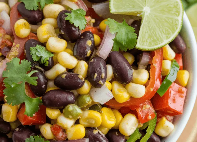 Zesty Cowboy Caviar Recipe 1 A bowl of zesty cowboy caviar