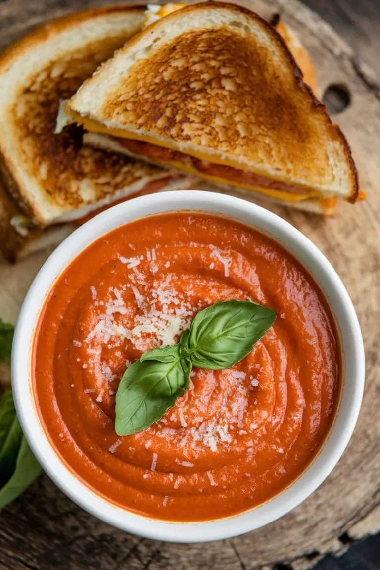 Creamy and Savory Tomato Basil Soup