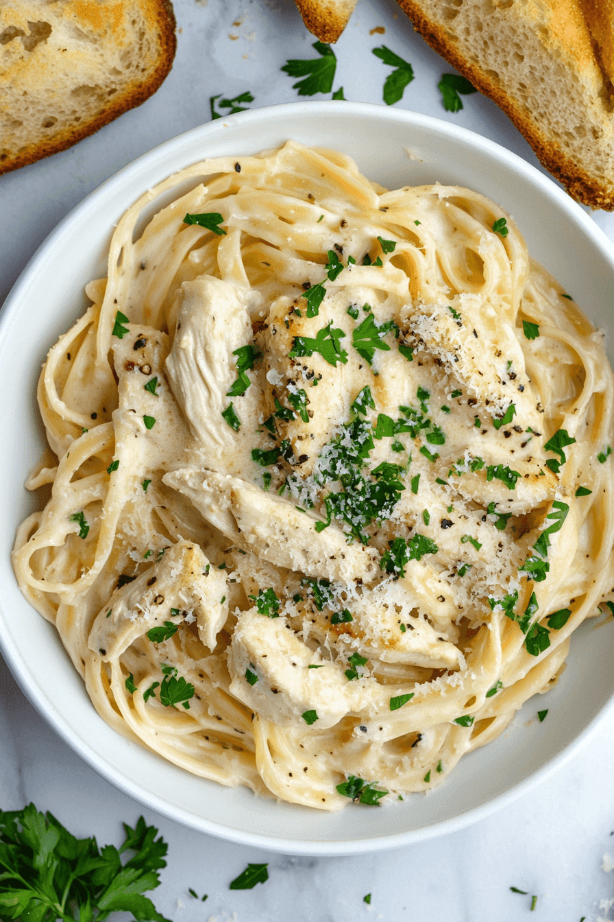 Creamy Chicken Alfredo Pasta