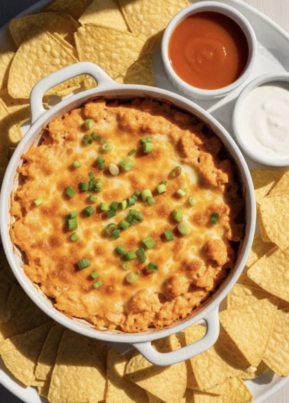 Spicy Buffalo Chicken Dip That Disappears at Every Party 14 buffalo chicken dip 36