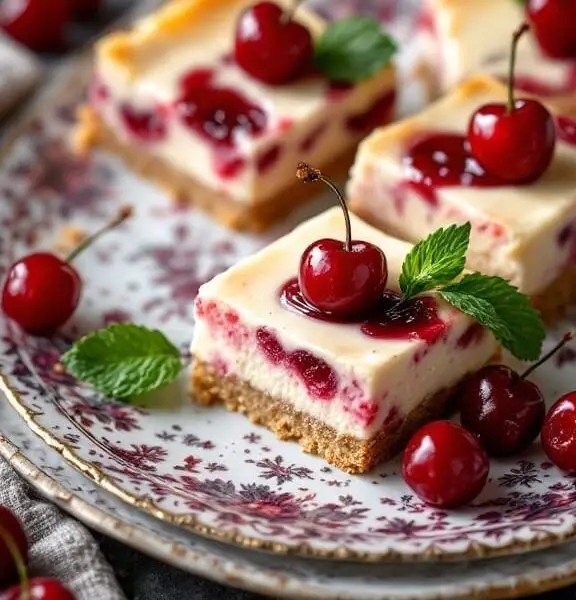 10 Delicious Cherry-Based Dessert Ideas You Have to Try 1 cherry cheesecake bars