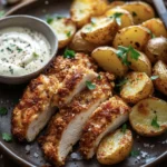 crispy parmesan chicken dinner15