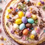 easter egg cheesecake