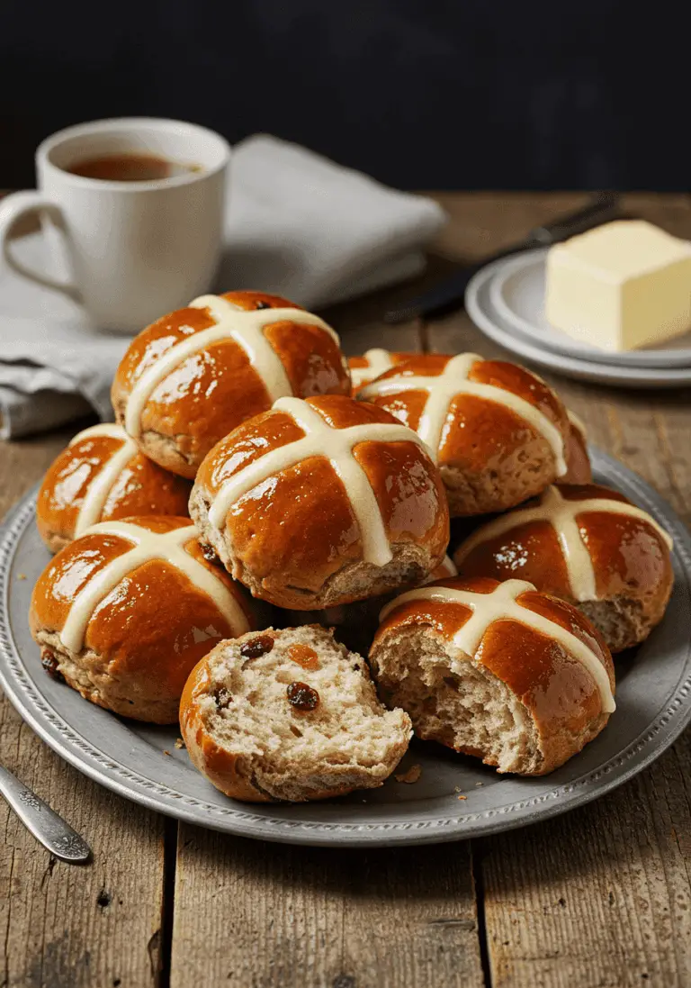 The Ultimate Perfect Hot Cross Buns – Soft, Spiced & Irresistibly Buttery