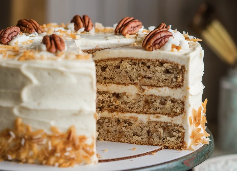 Hummingbird Cake: A Southern Classic Making a Sweet Comeback 1 A delicious Hummingbird Cake on a Cake Stand
