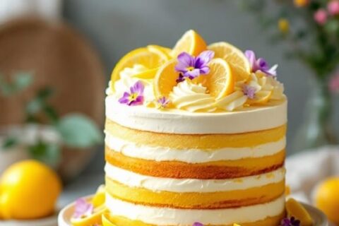 lemon zest layer cake 1
