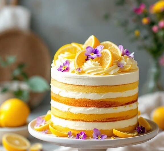 10 Fabulous and Easy Birthday Cakes You Can Make at Home 6 lemon zest layer cake 1