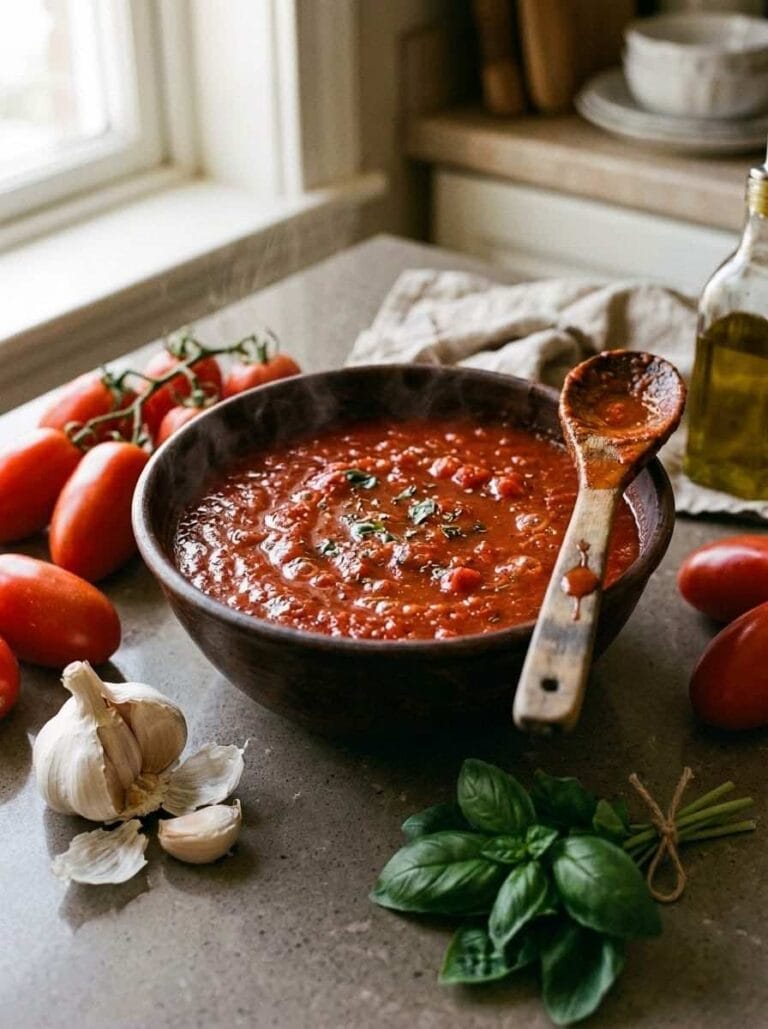 Classic Homemade Marinara Sauce