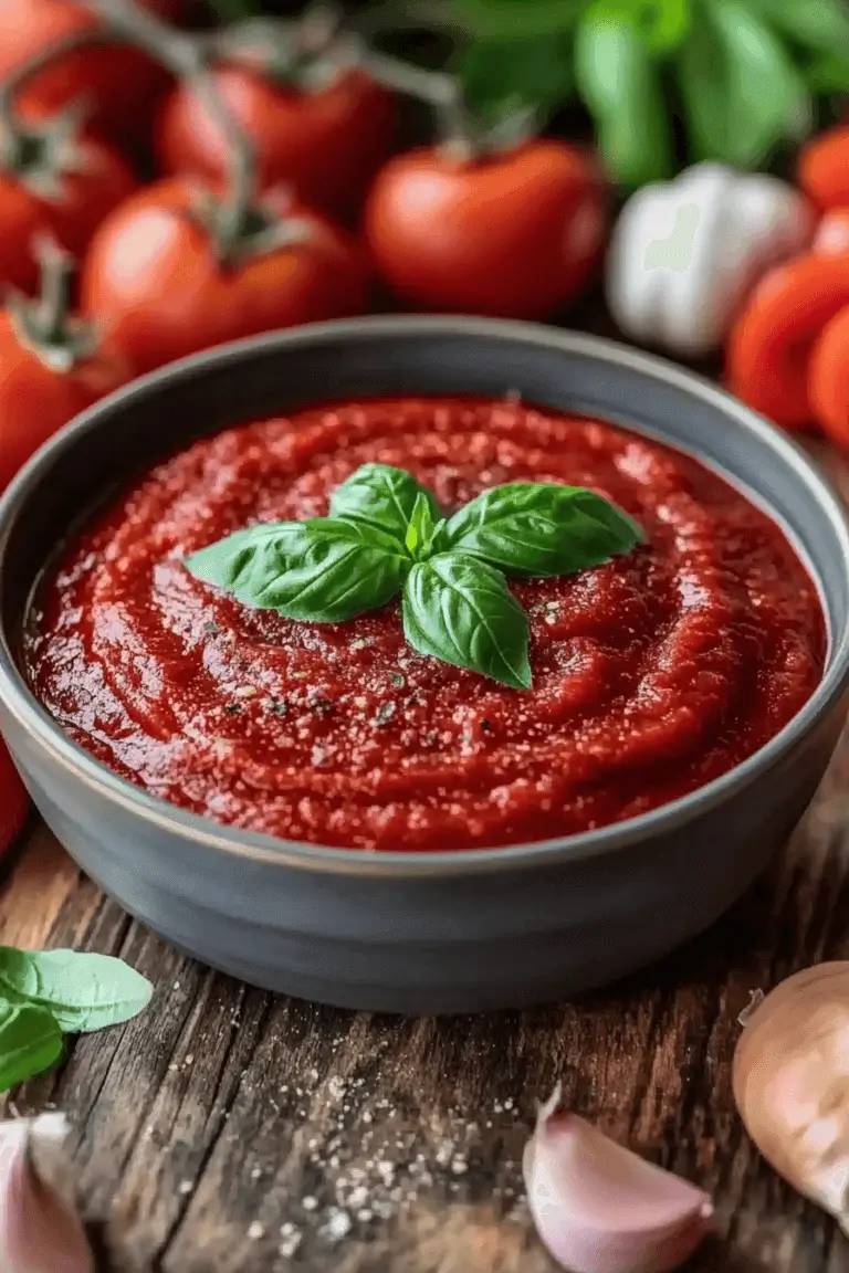 Classic Homemade Marinara Sauce