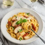 a dish of marry me chicken pasta