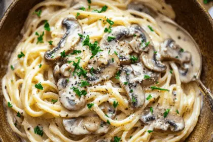 Delicious Creamy Mushroom Pasta Recipe 1 mushroom pasta