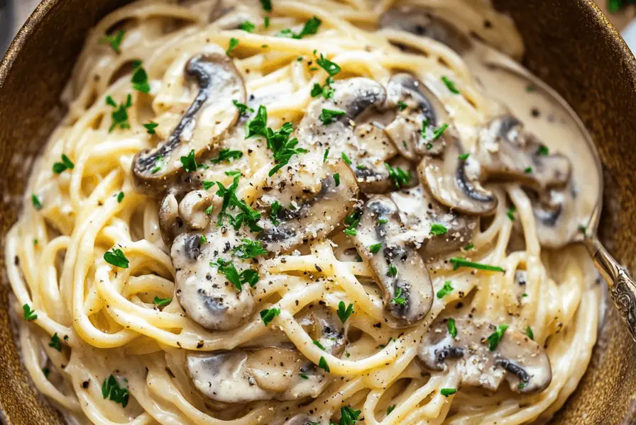 Delicious Creamy Mushroom Pasta Recipe 1 mushroom pasta