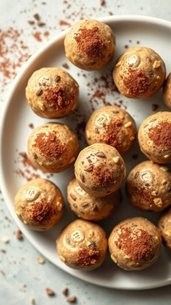 Nut Butter Energy Bites on a plate