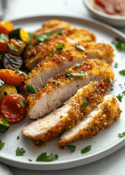 Crispy Baked Or Air-Fried Parmesan Crusted Chicken 1 parm chicken 8