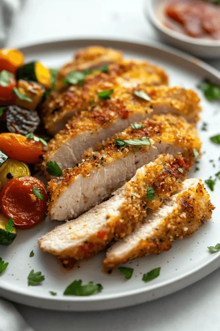 Crispy Baked Or Air-Fried Parmesan Crusted Chicken