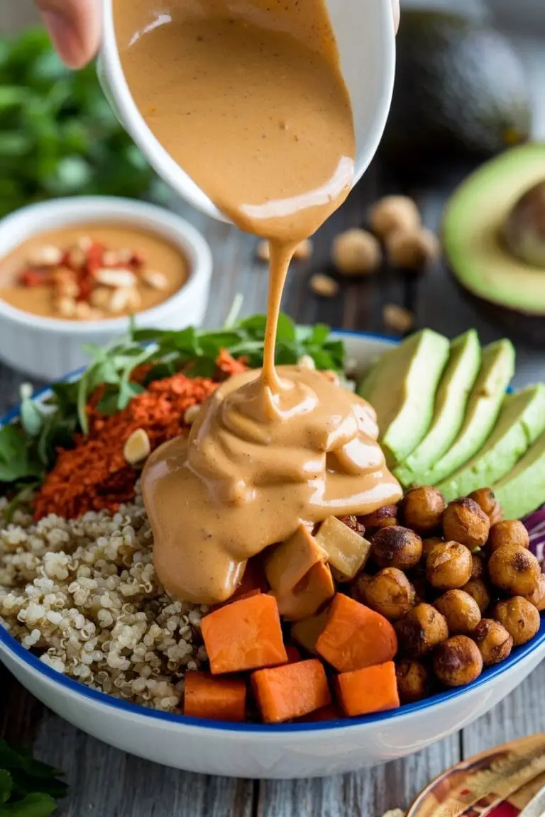 Spicy Peanut Dressing for Buddha Bowls