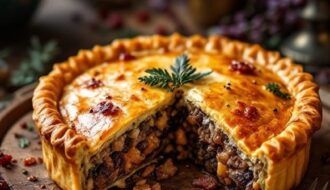 stuffed pies with game meat