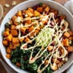 sweet potato and kale buddha bowl 1