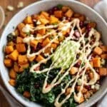 sweet potato and kale buddha bowl 1