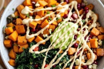 sweet potato and kale buddha bowl 1