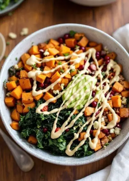 10 Delicious Buddha Bowl Ideas for a Healthy Meal 23 sweet potato and kale buddha bowl 1