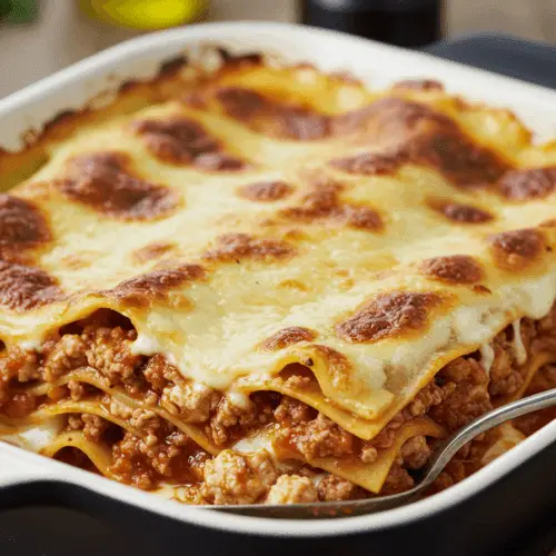 A delicious dish of heart healthy lasagne