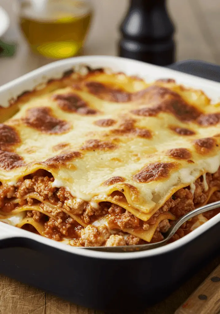 A delicious dish of heart healthy lasagne