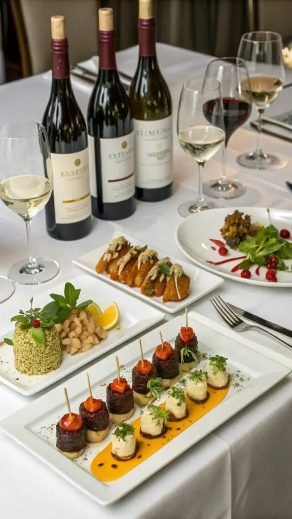 Valentines Day Dinner Ideas 9 Table setting with wine and dishes for a romantic dinner