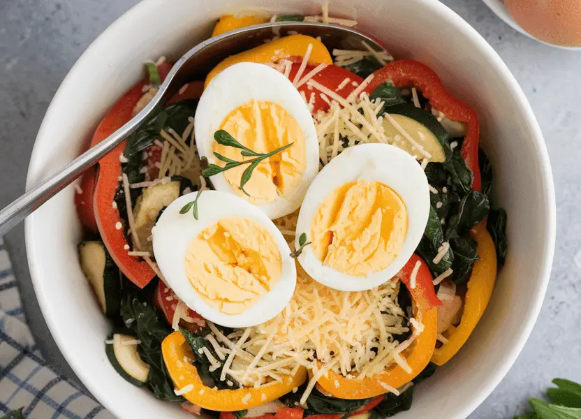 12 Quick and Tasty Breakfast Ideas for Busy Mornings 1 a breakfast bowl with eggs