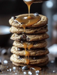 Brown Butter Salted Caramel Chocolate Chip Cookies! 7 brown butter cookies3