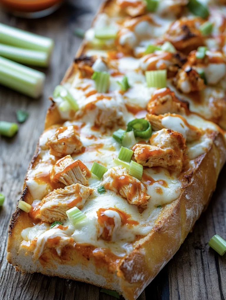 Buffalo Chicken French Bread Pizza