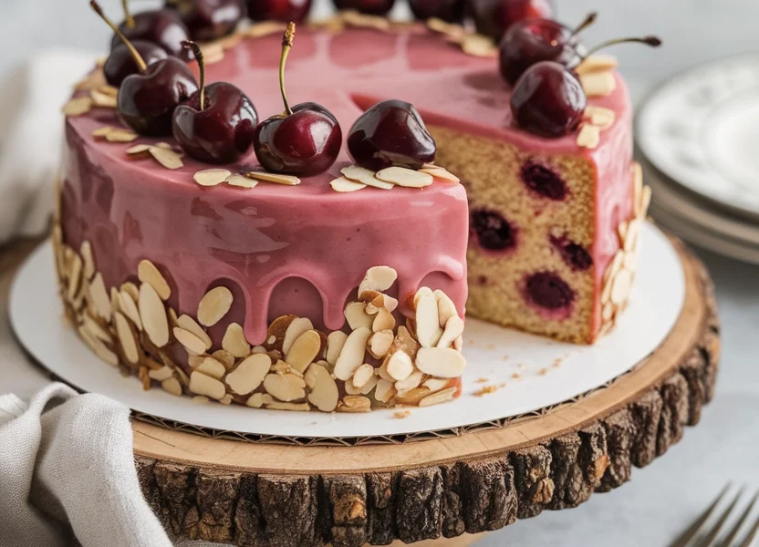 Cherry Almond Amaretto Cake – A Lush, Buttery Showstopper 1 cherry cake6