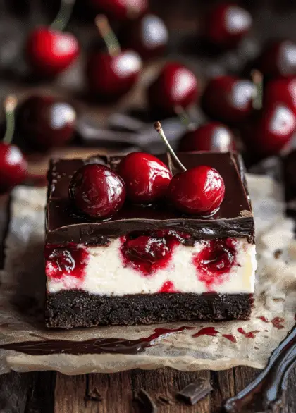 cherry chocolate cheesecake7
