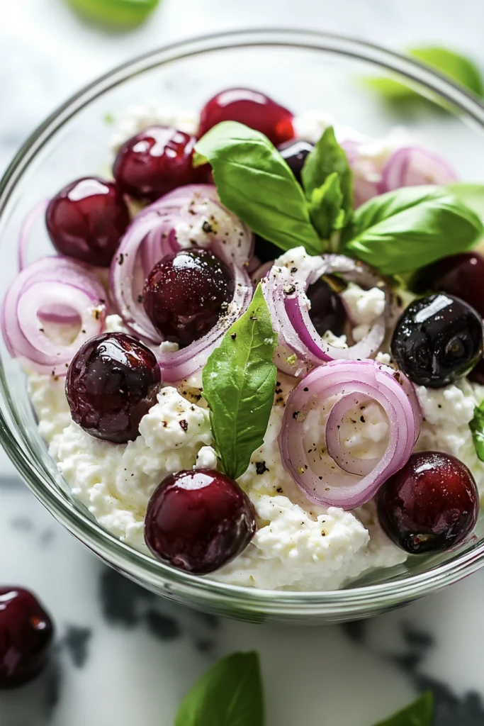 Grilled Chicken with Cottage Cheese & Cherry Salsa 2 cottage cheese cherry chicken2