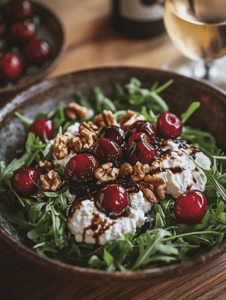 Cottage Cheese & Cherry Balsamic Salad with Walnuts 4 Cottage Cheese & Cherry Balsamic Salad with Walnuts
