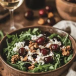 Cottage Cheese & Cherry Balsamic Salad with Walnuts