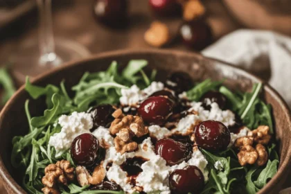 Cottage Cheese & Cherry Balsamic Salad with Walnuts 23 Cottage Cheese & Cherry Balsamic Salad with Walnuts