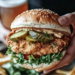 crispy dill chicken burger2